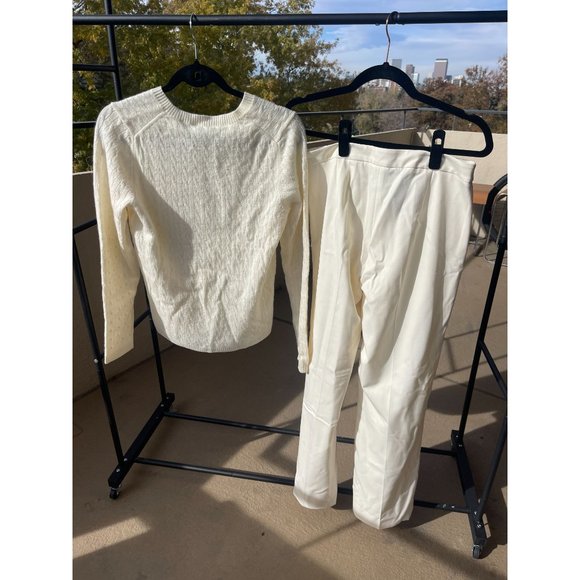 NWT Macy's Charter Club 100% Cashmere Sweater Ivory Size M - Picture 2 of 8